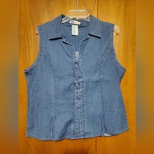 Faded glory denim vest